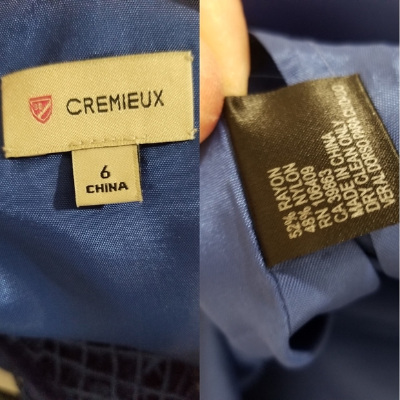 NWT! CREMIEUX MARILYN BLUEBERRY DRESS (6) - Picture 10 of 12